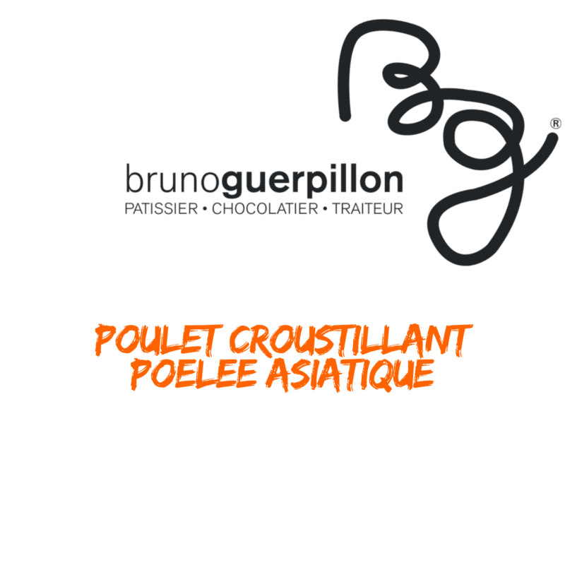 Poulet croustillant, poêlée asiatique